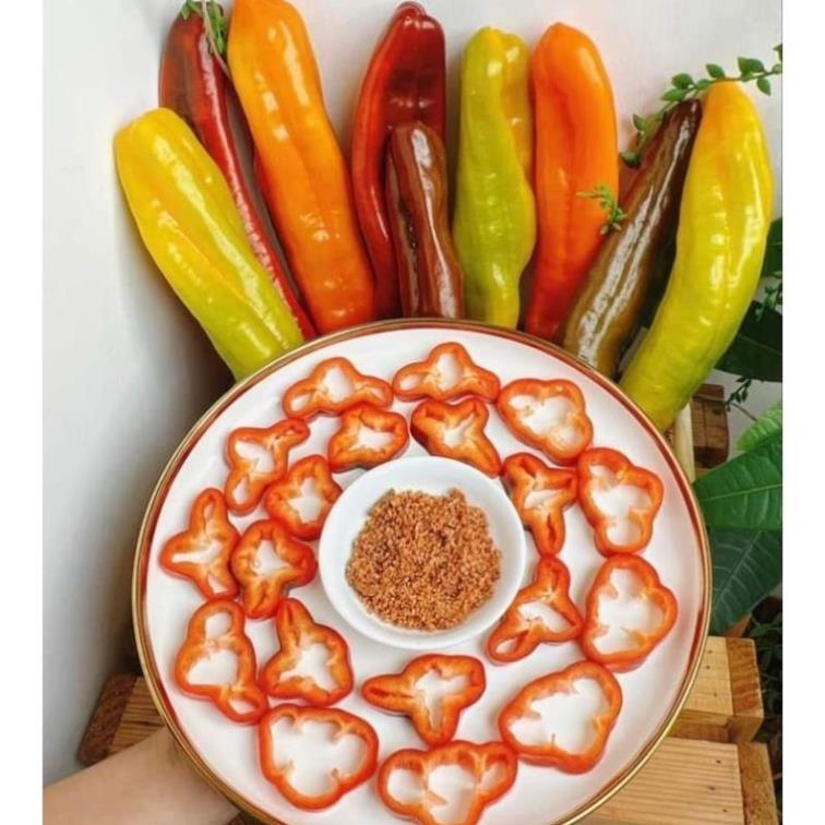 Gói 15 Hạt giống ớt ngọt khổng lồ Sweet Palermo vua của các loại ớt