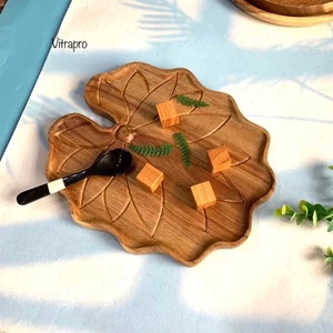 Khay Gỗ Hình Chiếc Lá