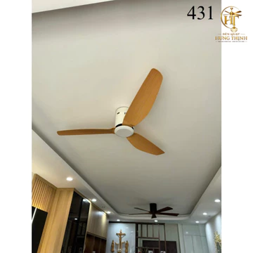 [PHIÊN BẢN CẢI TIẾN] Quạt trần cổ ngắn 17- 20cm cho trần thấp,Quạt trần phòng ngủ phòng khách có điều khiển đảo chiều HT