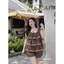 Set cộc tơ chấm bi áo tầng viền ren quần phồng xinh_Thời Trang Nữ Mon fashion