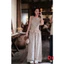 Set bộ thời trang nữ phong cách thanh thoát chất mango mới áo 2 dây nơ cổ thuyền viền bèo phối quần dài ống rộng in bi M