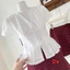 Set váy thời trang nữ phong cách mùa hè thoáng mát chất áo xô hoa tay ngắn cổ V phối chân váy mango in bi nhí dáng mini