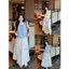 Set váy thời trang nữ cách nàng thơ chất áo đũi hàn tay cánh tiên cổ vuông phối chân váy tơ ánh kim dáng xòe xinh tươi M