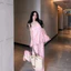 Set áo lụa chấm bi cúp ngực 2 dây và chân quần dáng dài quyến rũ Mon fashion
