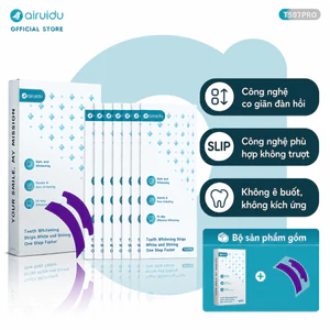 Airuidu TS07Pro Miếng dán trắng răng Hiệu quả làm trắng lâu dài 7 viên nén mỗi hộp