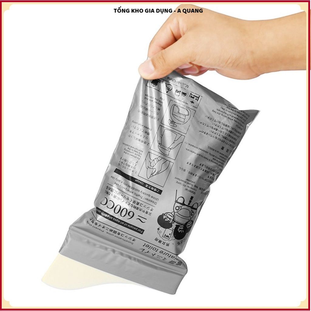(COMBO 5 TÚI) 5 TÚI VỆ SINH KHẨN CẤP NAM NỮ 700ML, TIỂU TIỆN NÔN ÓI, Chống Tràn Hiệu Quả, Khử Mùi Nhanh, Tiện Mang Theo