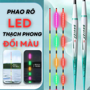 Phao Rô Câu Đêm Đổi Màu Thạch Phong, hàng loại 1 Tăm led siêu sáng câu rô phi ngày đêm okjvfss