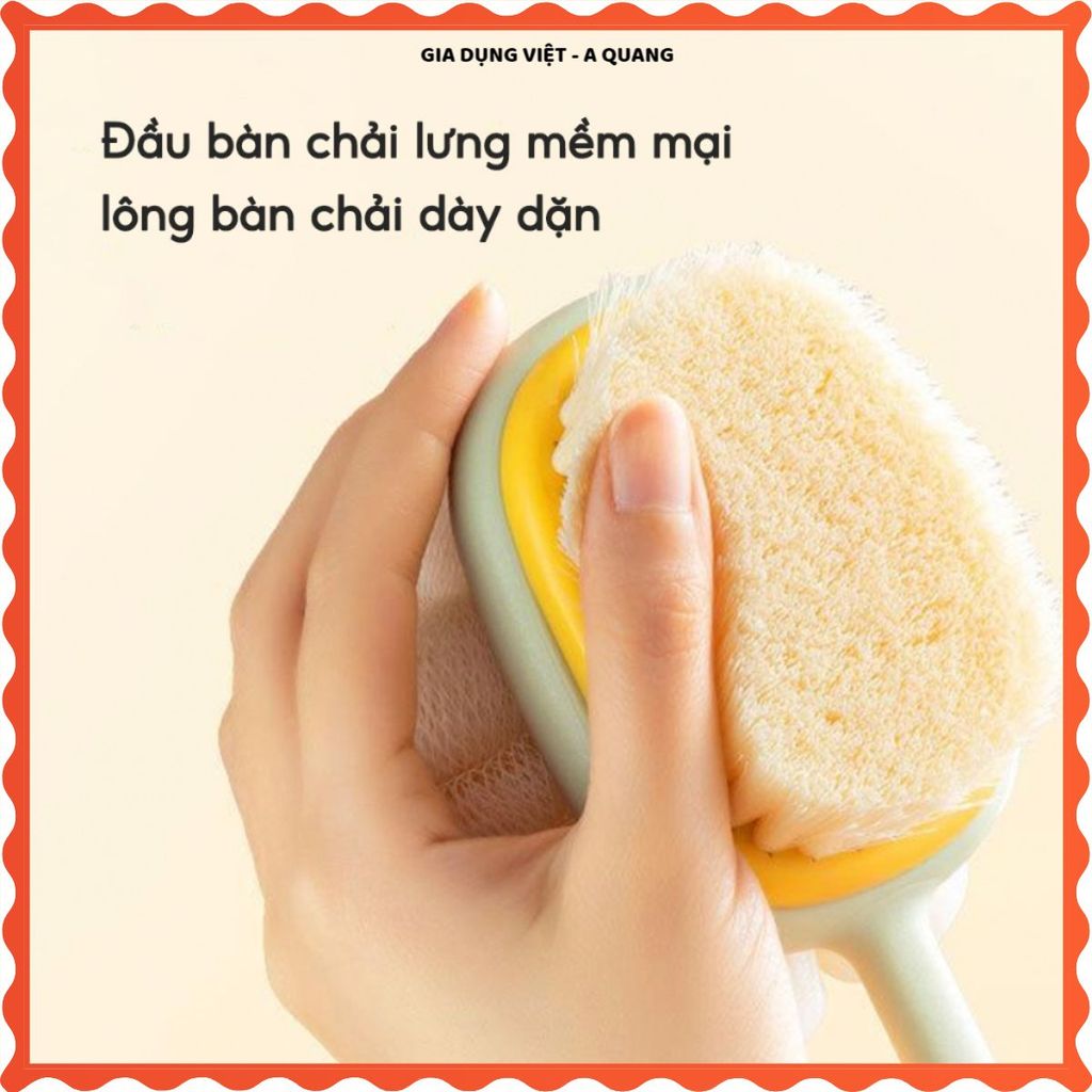 (COMBO 3) CỌ LƯNG 2 MẶT CAO CẤP, TẨY TẾ BÀO CHẾT VÀ MASSAGE HIỆU QUẢ, Giúp Da Sạch Sâu Và Mịn Màng