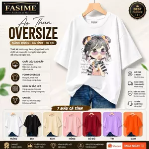 Áo thun Oversize FASIME Form rộng che khuyết điểm cực xinh