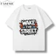 Áo Thun Unisex Form Rộng WAKE THE STREET In Hình Street Style Cotton Mềm Nam Nữ FASIME