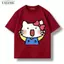 Áo Thun BOXY Nam Nữ Form Rộng In Hình Hellokitty Xin Chào Cotton Dày, Mềm, Co Giãn 2C, định lượng 250g FASIME STORE