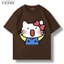 Áo Thun BOXY Nam Nữ Form Rộng In Hình Hellokitty Xin Chào Cotton Dày, Mềm, Co Giãn 2C, định lượng 250g FASIME STORE
