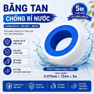Băng Tan Đầu Vòi Nối Tăng Áp Tích Hợp Lõi Lọc Bông PP Cao Cấp Xoay 360 Độ