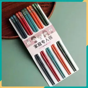 BỘ 5 ĐÔI ĐŨA KIỂU NHẬT - Kháng Khuẩn Chống Ẩm Mốc Hiệu Quả, Đũa Ăn Gia Đình Cao Cấp