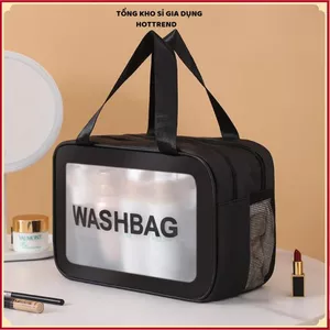TÚI MAKEUP CÁ NHÂN SIZE L - Thiết Kế Trong Suốt Chống Nước, Túi Đựng Mỹ Phẩm Du Lịch