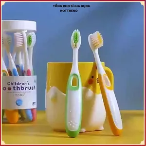HỘP 8 BÀN CHẢI ĐÁNH RĂNG SIÊU MỀM CHO BÉ 3-12 TUỔI - Vệ Sinh Răng Miệng Hiệu Quả, Bàn Chải Trẻ Em Cao Cấp