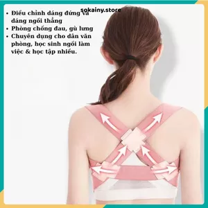 ĐAI CHỐNG GÙ LƯNG CO GIÃN SIZE L 70 - 90 Kg - Điều Chỉnh Tư Thế Cho Trẻ Em Và Người Lớn, Đai Hỗ Trợ Tập Gym