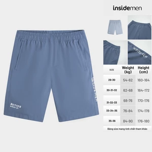 Quần Short Thể Thao Nam Insidemen Regular Fit ISO103AS0