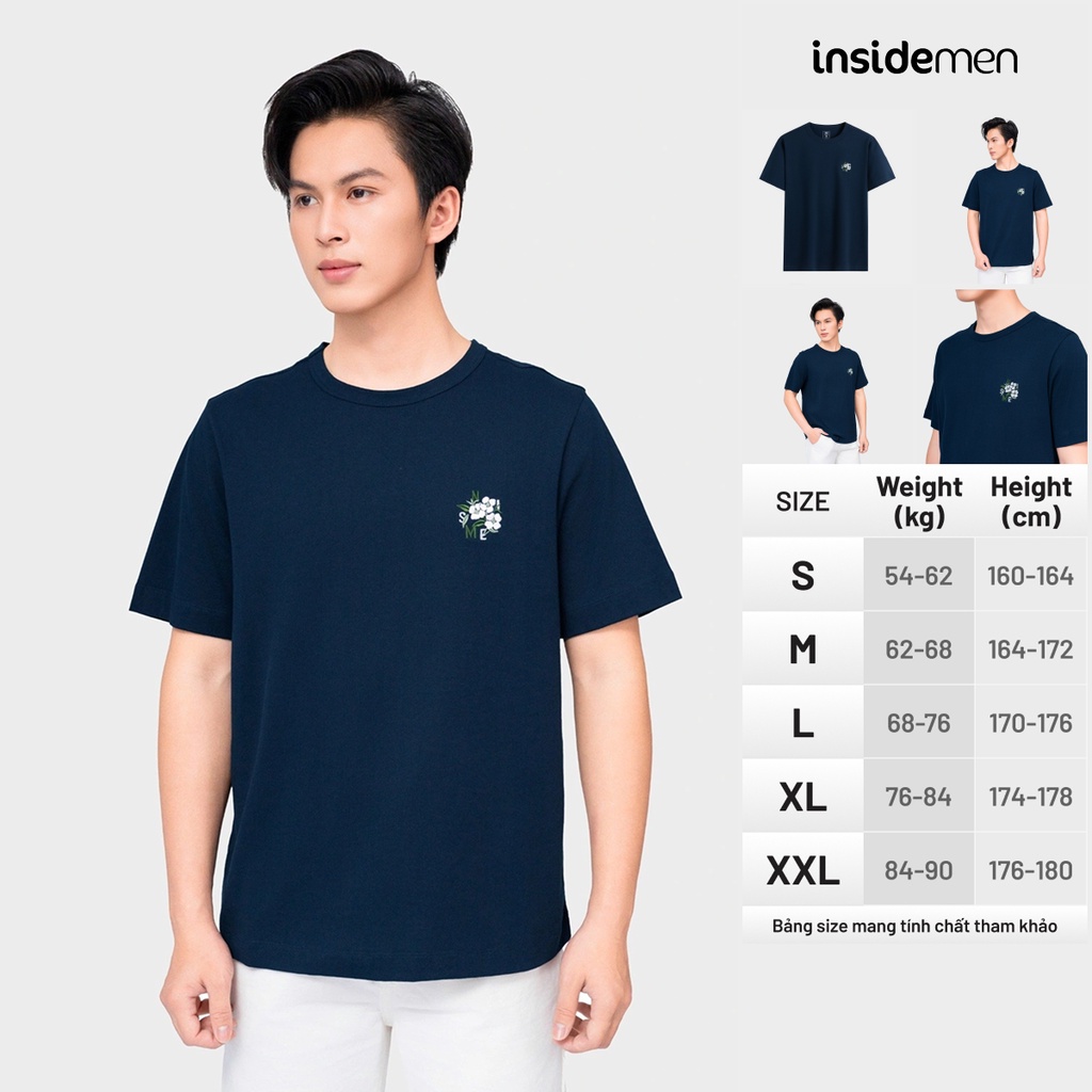 Áo Thun T-shirt Nam tay ngắn Insidemen Ownself dáng suông ITS102AS4