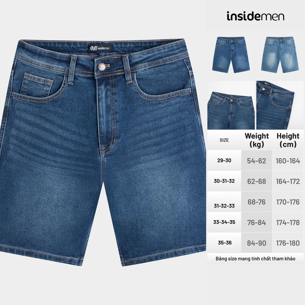 Quần Short Jean Insidemen Regular Fit IJH003AS0