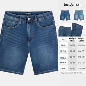 Quần Short Jean Insidemen Regular Fit IJH003AS0