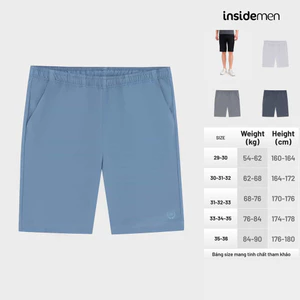 Quần Short thể thao Nam INSIDEMEN form Regular Fit thoái mái, trẻ trung, năng động - ISO036AZ