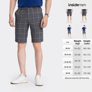 Quần Short Âu Nam INSIDEMEN Form Regular Fit - ISO031AZ