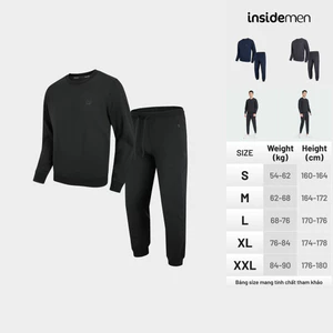 Bộ Thể Thao Nam INSIDEMEN Chất Nỉ Ống Bo Cạp Chun Co Giãn 3 Màu Trẻ Trung Năng Động Thời Trang Cao Cấp ILH009W3