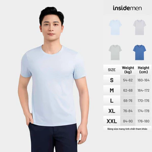 Áo Thun Nam Insidemen Active Vải Mesh Tản Nhiệt Khô Nhanh Co Giãn 4 Chiều Thể Thao Gym ITS016MAH0