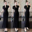 Đầm thun gân ôm body dáng dài basic màu đen đỏ siêu tôn dáng outfit đi cafe du lịch hot trend HCOM25124