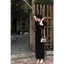Đầm thun gân ôm body dáng dài basic màu đen đỏ siêu tôn dáng outfit đi cafe du lịch hot trend HCOM25124
