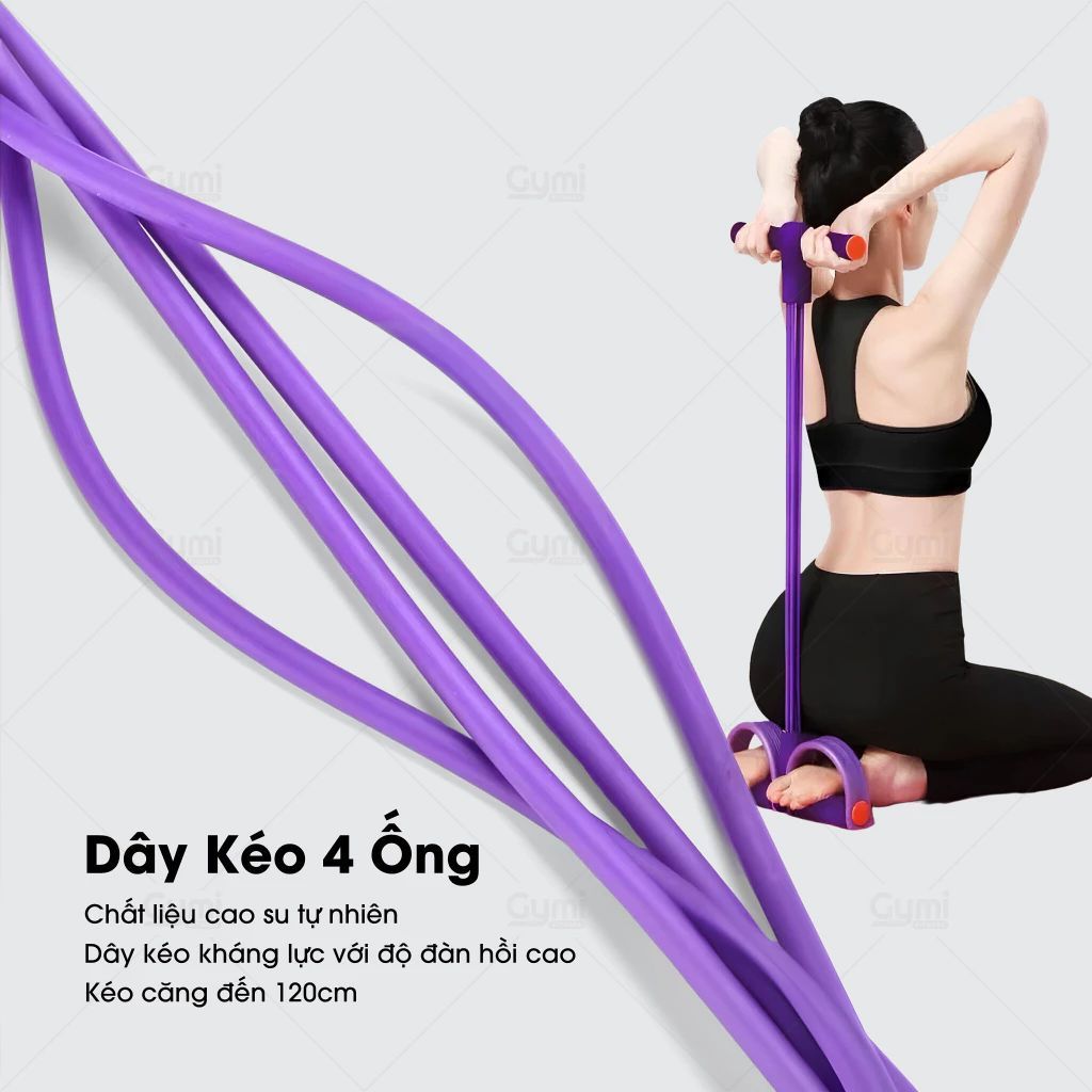 DÂY TẬP KHÁNG LỰC 4 ỐNG - Hỗ Trợ Săn Chắc Cơ Thể, Tập Luyện Toàn Thân Tiện Lợi