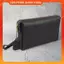 Clutch hộp nam da bò thật CL130VB (Đen/Nâu sẫm) [Freeship] - 100% da bò thật, BH 3 năm