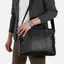 Túi công sở nam nữ da bò thật 2 ngăn khóa CD316VB (Black) - 100% da thật, BH 3 năm