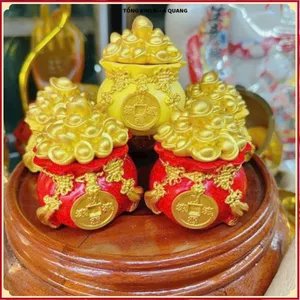 HŨ ĐỰNG GẠO MUỐI BÀN THỜ, HŨ TÀI LỘC PHONG THỦY, Tăng Vượng Khí Gia Đình, Thu Hút Tài Lộc