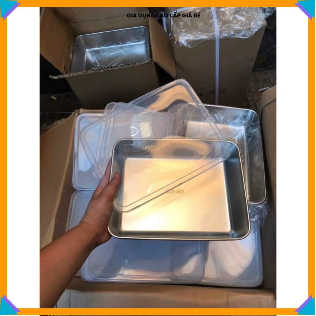 (COMBO 5) HỘP ĐỰNG THỰC PHẨM INOX 304 CAO CẤP, CHỐNG GỈ SÉT BỀN BỈ, Nắp Nhựa Đậy Kín Giữ Tươi Lâu Hơn