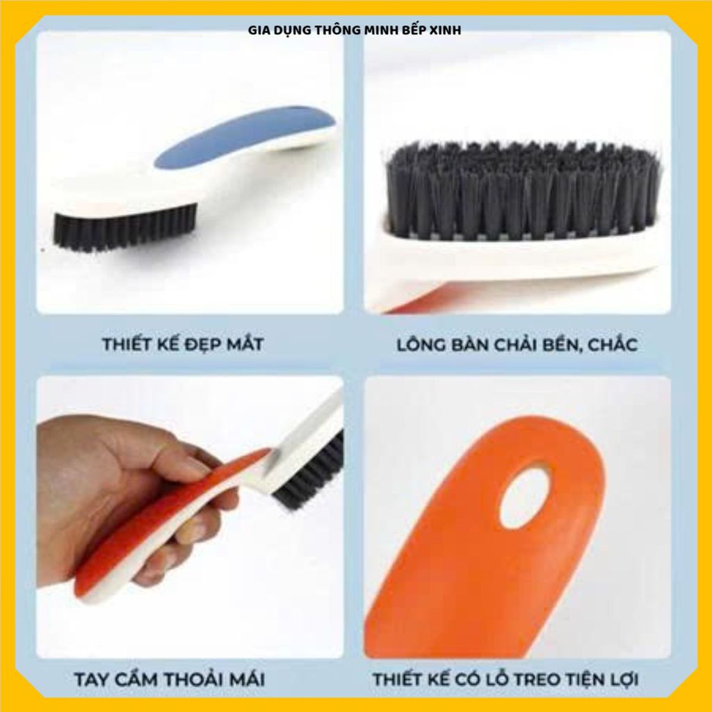 (COMBO 5) BÀN CHẢI CẦM TAY VỆ SINH GIÀY, CHẤT LIỆU PP BỀN ĐẸP NHIỀU MÀU SẮC, Dễ Dàng Làm Sạch Bụi Bẩn