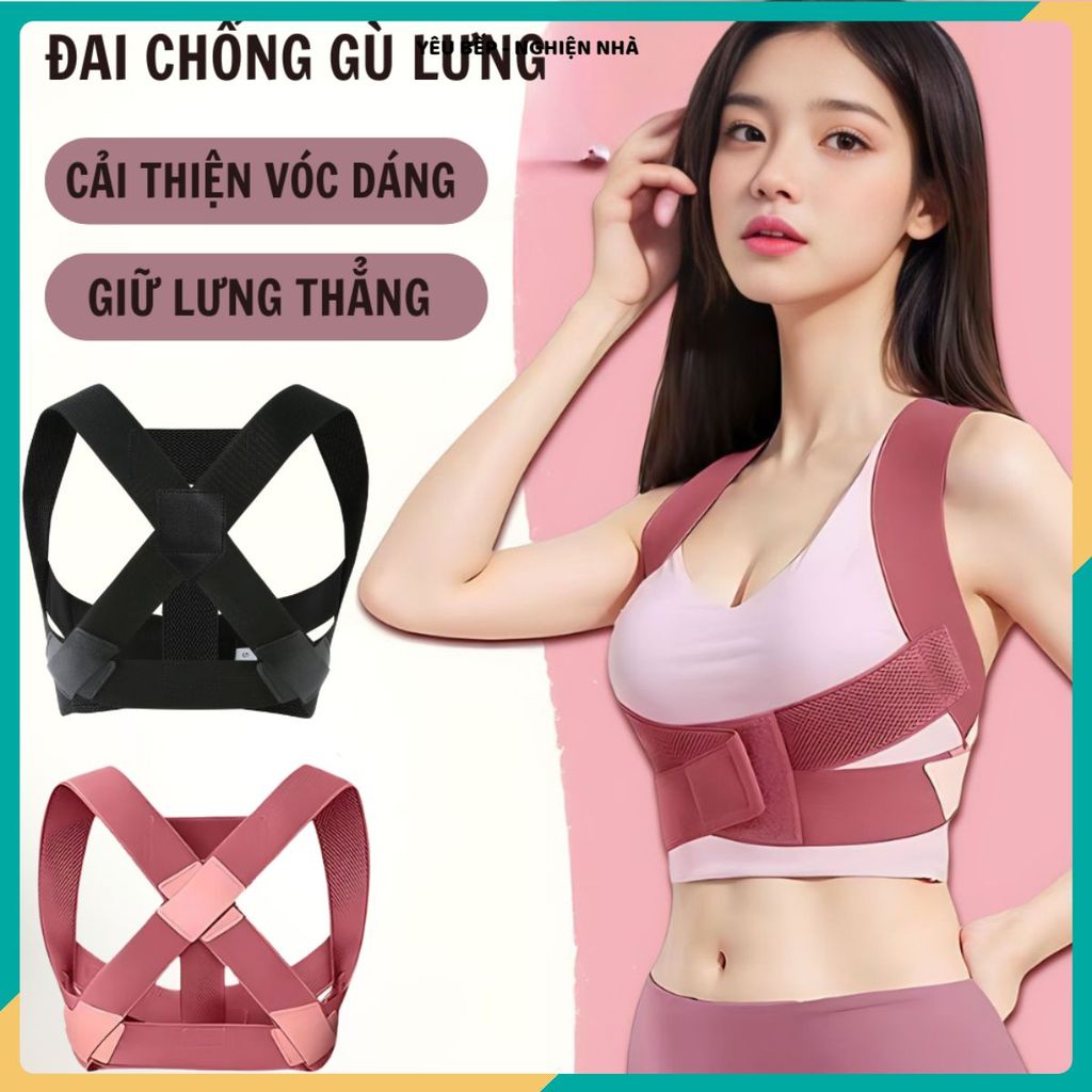 (COMBO 2 ĐAI) ĐAI TOPBODY TOPFIT CHỐNG GÙ LƯNG, GIÚP CỐ ĐỊNH TƯ THẾ VÀ BẢO VỆ VÒNG 1, Dành Cho Người Tập Gym Yoga