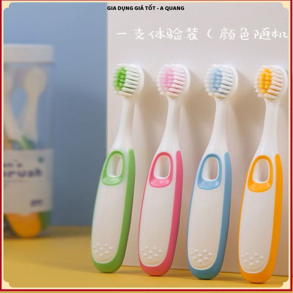 HỘP 8 BÀN CHẢI TRẺ EM SIÊU MỀM CAO CẤP, LÔNG MỀM MỊN KHÔNG GÂY ĐAU NƯỚU, Phù Hợp Bé 3 Đến 12 Tuổi