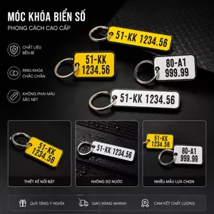 Móc khóa biển số xe cá nhân hóa
