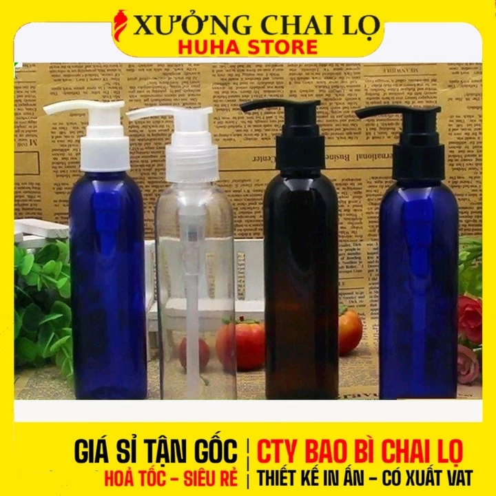 [COMBO 5 CÁI] Chai Lọ Chiết Mĩ Phẩm ❣️ Nhựa Pet Mỹ Phẩm 150ml,200ml,250ml Chiết Mỹ Phẩm , .