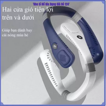 QUẠT ĐEO CỔ MINI, QUẠT LÀM MÁT CÁ NHÂN,PIN TRÂU NHẸ ÊM TIỆN LỢI MÙA HÈ, QUẠT KHÔNG CÁNH ĐEO CỔ, QUẠT MINI USB