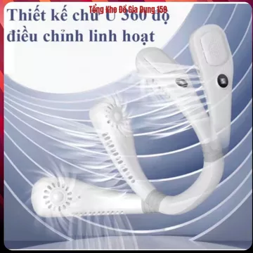 QUẠT ĐEO CỔ MINI, QUẠT LÀM MÁT CÁ NHÂN,PIN TRÂU NHẸ ÊM TIỆN LỢI MÙA HÈ, QUẠT KHÔNG CÁNH ĐEO CỔ, QUẠT MINI USB