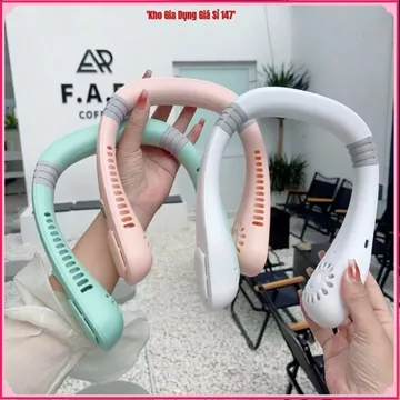 QUẠT ĐEO CỔ MINI, QUẠT LÀM MÁT CÁ NHÂN,PIN TRÂU NHẸ ÊM TIỆN LỢI MÙA HÈ, QUẠT KHÔNG CÁNH ĐEO CỔ, QUẠT MINI USB