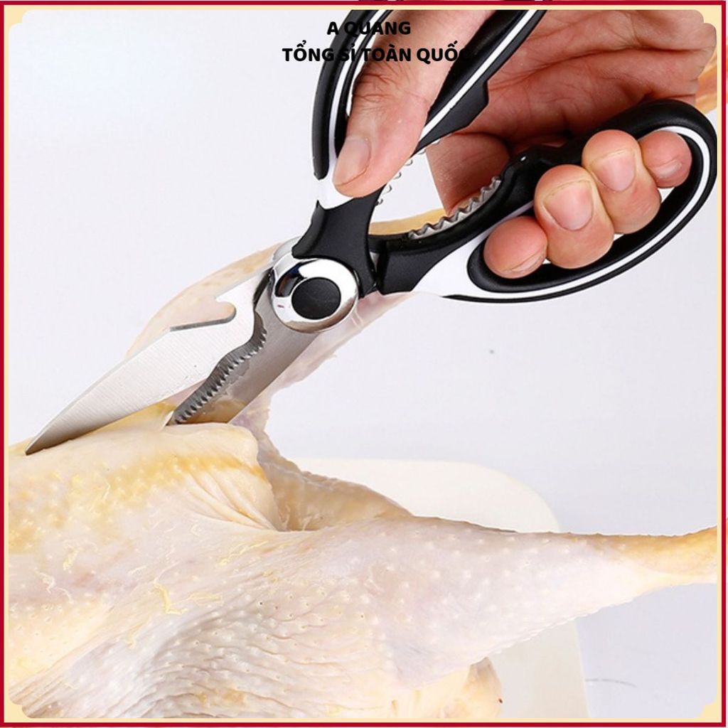 (COMBO 3) KÉO INOX ĐA NĂNG CAO CẤP - Cán Nhựa Đen Thông Minh, Bền Đẹp