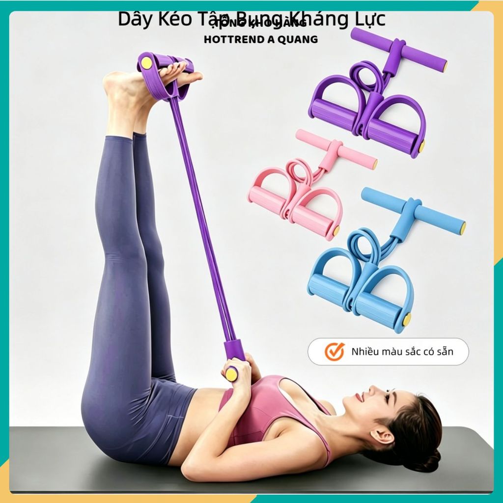 DÂY TẬP KHÁNG LỰC 4 ỐNG - Hỗ Trợ Săn Chắc Cơ Thể, Tập Luyện Toàn Thân Tiện Lợi