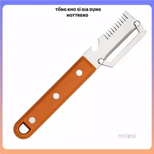 DAO GỌT VỎ RAU CỦ 3 TRONG 1 - Lưỡi Thép Không Gỉ Sắc Bén, Dụng Cụ Nhà Bếp Tiện Lợi
