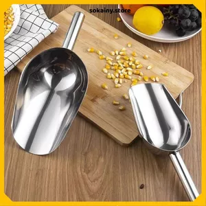 MUỖNG XÚC THỰC PHẨM INOX 24CM - Thiết Kế Tiện Dụng, Dụng Cụ Nhà Bếp Chuyên Dụng