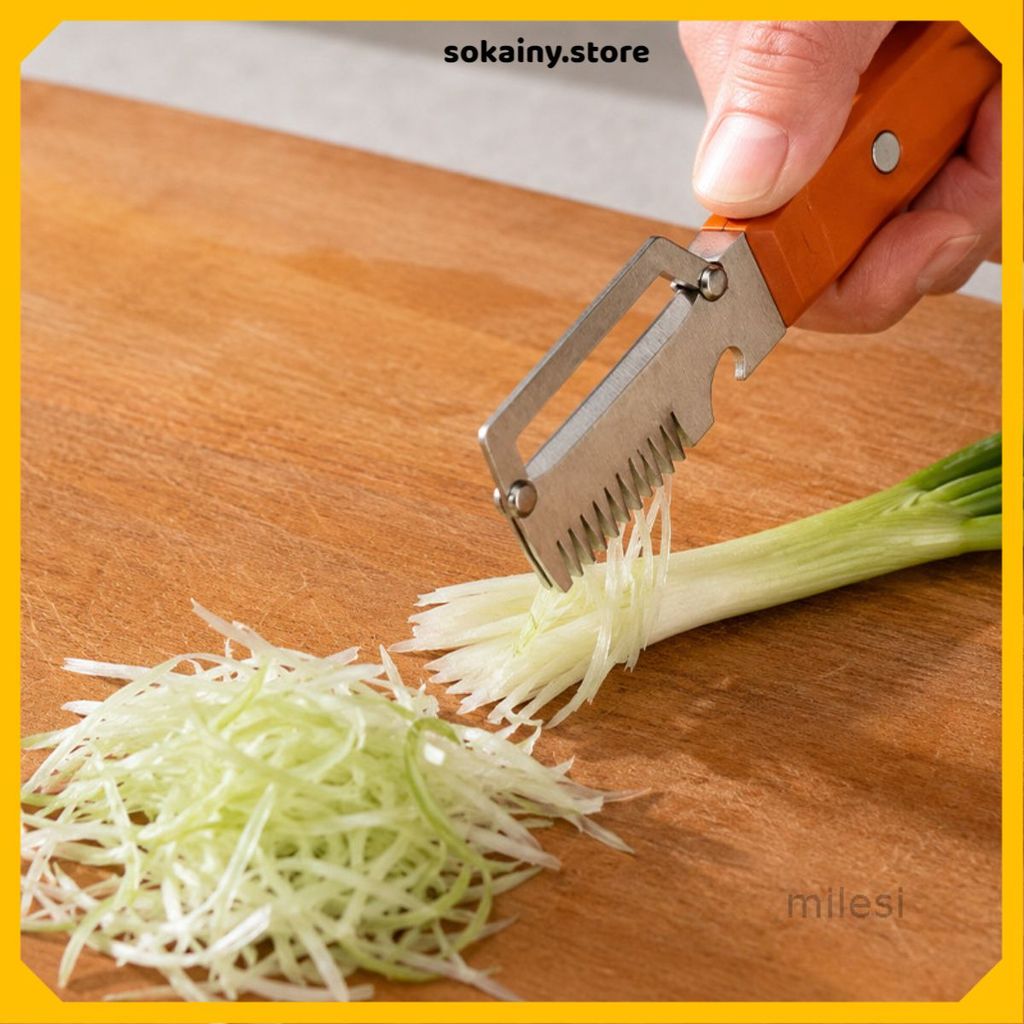 (COMBO 3) DAO GỌT VỎ RAU CỦ 3 TRONG 1 - Lưỡi Thép Không Gỉ Sắc Bén, Dụng Cụ Nhà Bếp Tiện Lợi