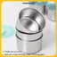 HỘP ĐỰNG THỰC PHẨM INOX TRÒN - Có Nắp Đậy Kín, Dùng Cho Tủ Lạnh Và Mang Theo